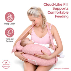 Ergonomic Nursing Pillow for Calm Feeds