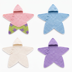 Star Nest Crochet Baby Wrap